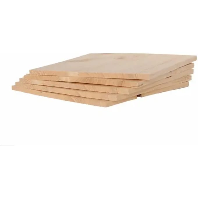 Set van 5 houten breekplanken 30x30x1cm