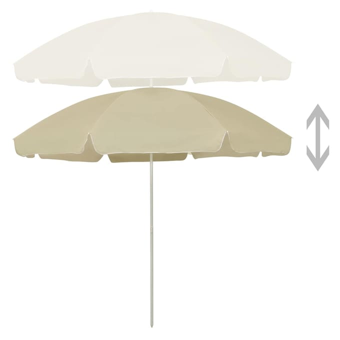 vidaXL - Strandparasol - 300 - cm - zandgeel