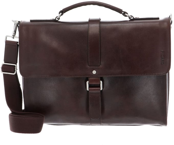 PICARD Leren afzonderlijke gevallen Buddy Briefcase Cafe donkerbruin