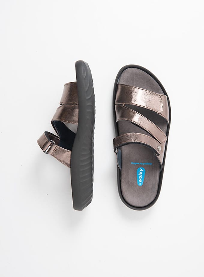 Wolky Dames Slippers 00885 Sense Bruin