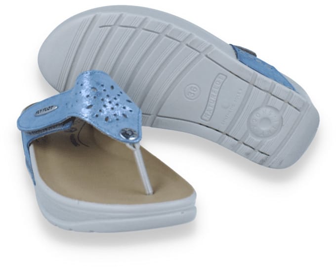 Fly Flot Dames Slipper | Blauw | Maat: 42