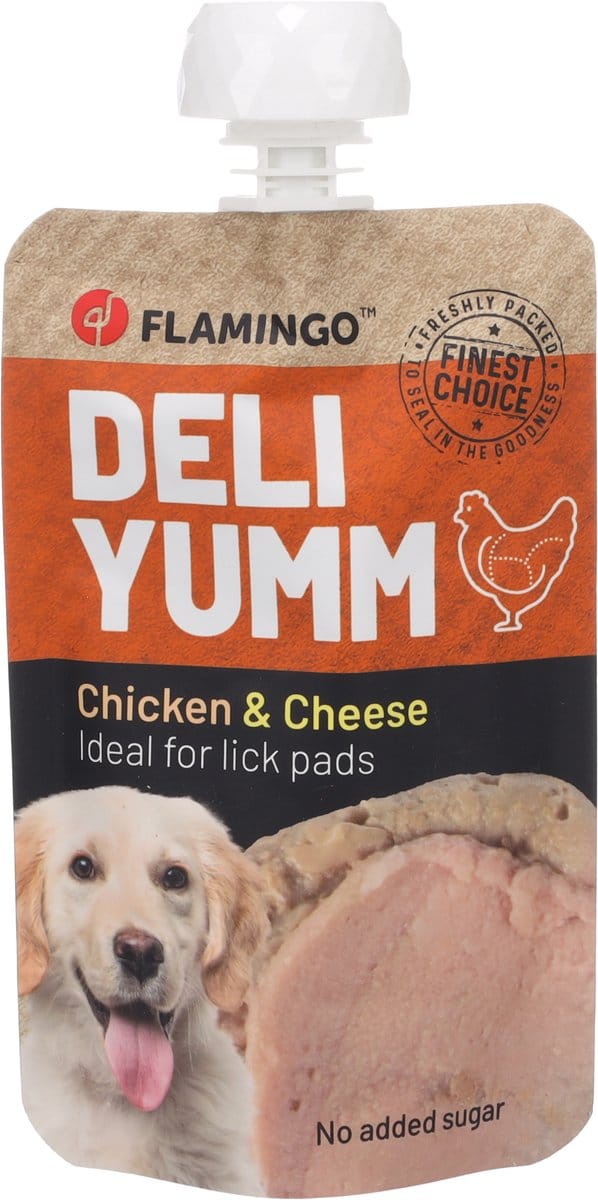 Flamingo Deli Yumm Fresh Meat Hondensnack met Kip & Kaas 90g
