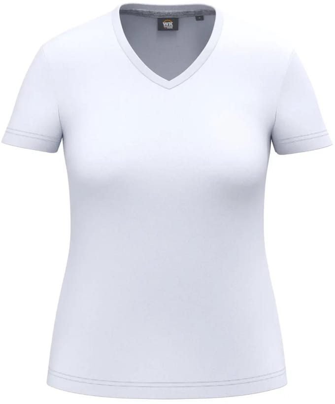 Duurzame V-hals antibacteriële t-shirt voor dames WK. Designed To Work