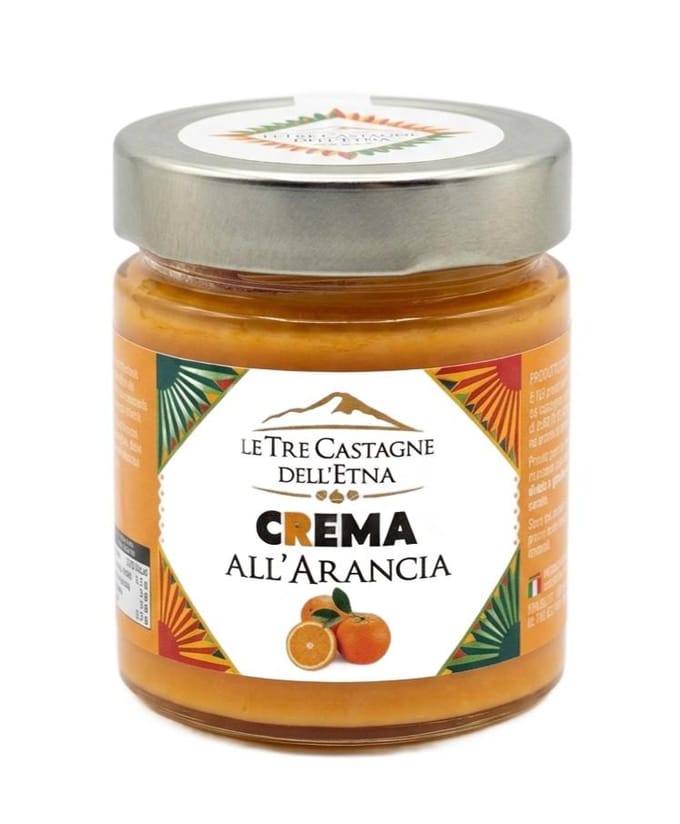 Crème tartinable à l'orange Sicile Le Tre Castagne dell'Etna 200g