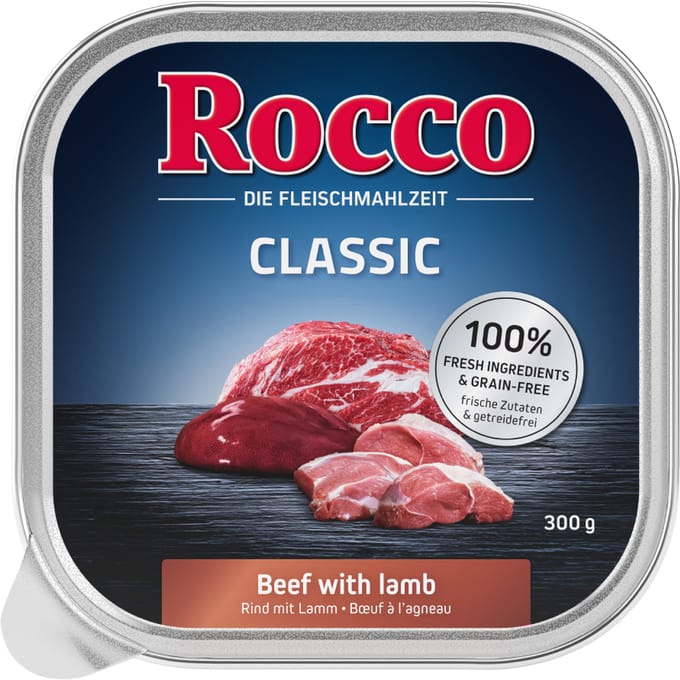 9x300g Rund met Lam Rocco Hondenvoer