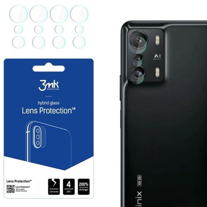 3MK - Lensbescherming - Infinix Zero Ultra 5G - 4 stuks - Gehard Glas