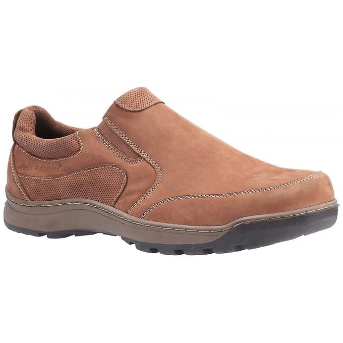 Hush Puppies Heren Jasper Slip On Lederen Schoenen (Tan)