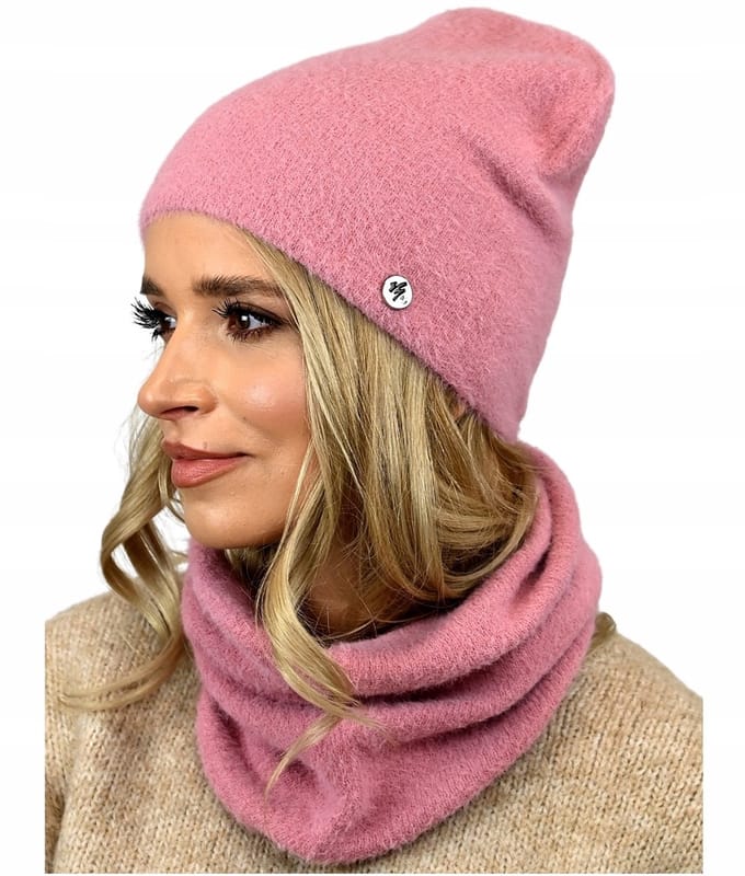 Alur Beanie Set - Hoofdbedekking - Alpaca Touch - Uni - Roze