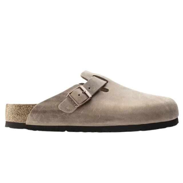 Geoliede leren klompen Birkenstock Boston Oiled