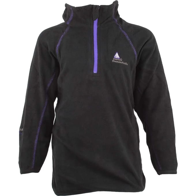 Microfleece sweatshirt met halve rits voor meisjes Peak Mountain Fafine