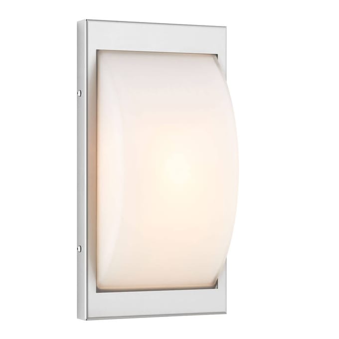 LCD LED buiten wandlamp 068LEDSEN, roestvrij staal, sensor