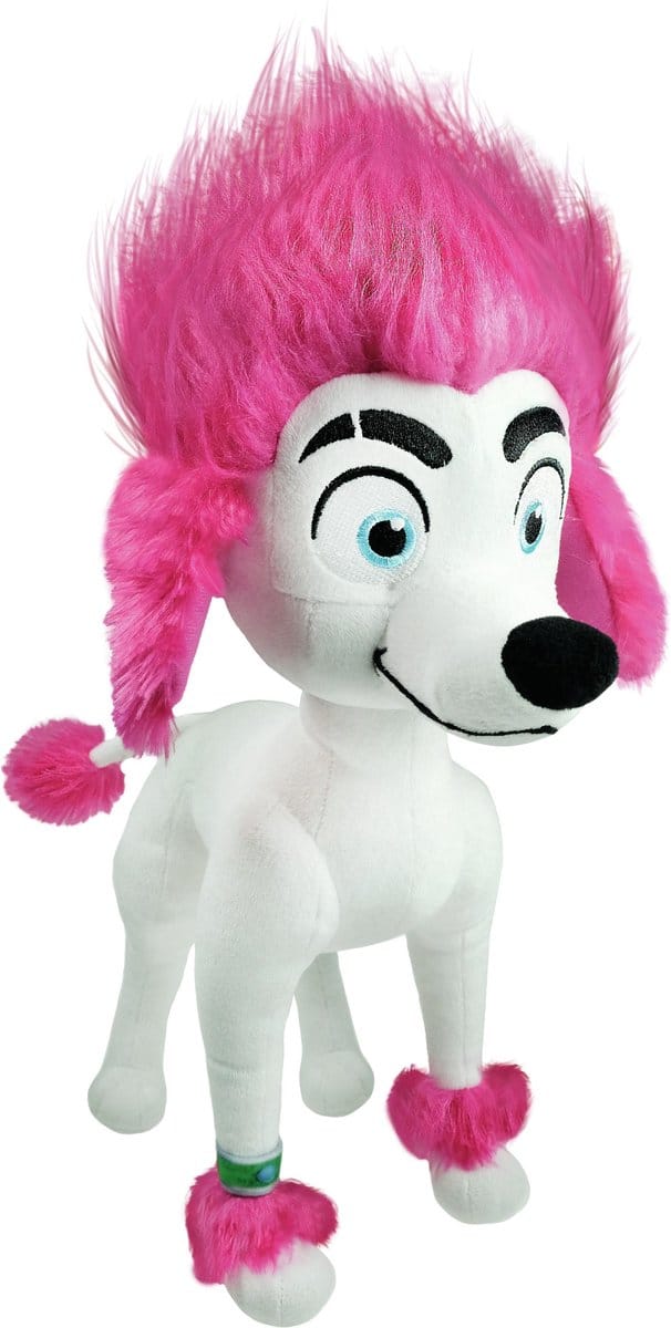 100% Wolf Freddy knuffel - 40 cm - wit/roze