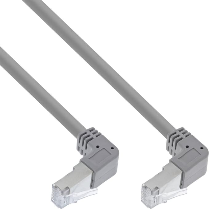 InLine® Patchkabel 2-zijdig haaks, S/FTP, Cat.6, 250MHz, PVC, 1,75m
