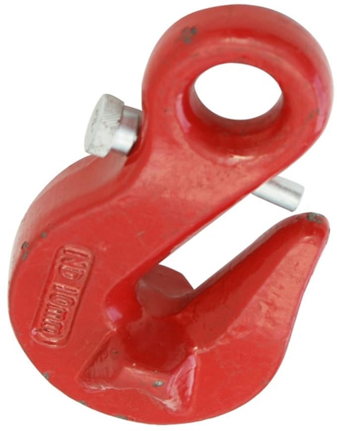 Góralmet - Veiligheidshaak met Oog en Vergrendeling - 10mm - Klasse 8 - Rood