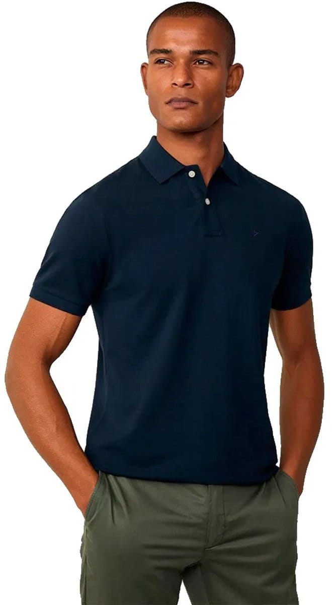 Hackett Hm5600239 Korte Mouw Poloshirt Blauw S Man