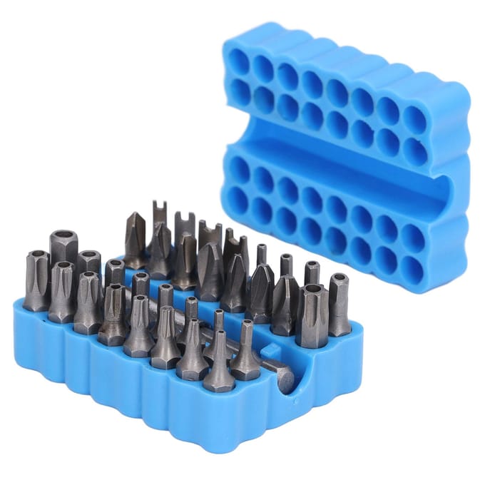33 Stuks Veiligheidsschroevendraaierbit 1/4 inch Zeskantschacht Gereedschapsset Kit voor Onderhoud Reparatie
