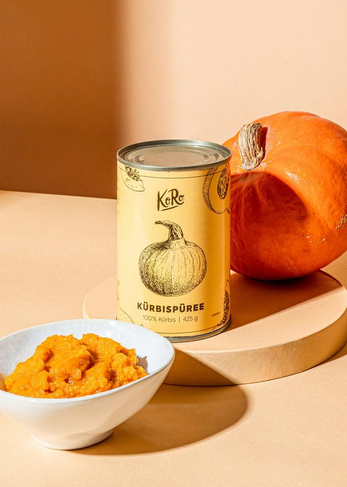 Pompoenpuree van 100% pompoen 425 g