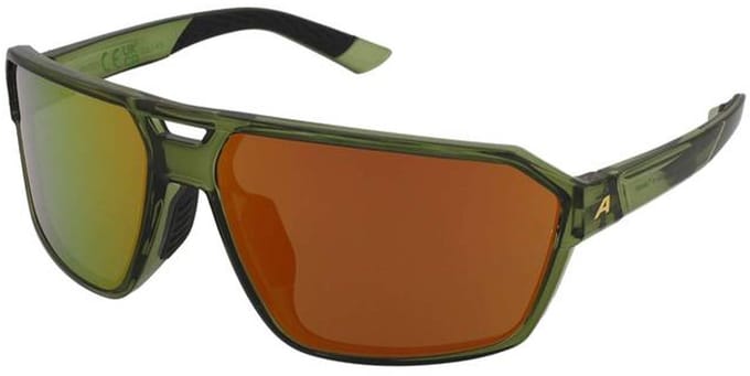 Zonnebrillen Alpina Swift Green Transparent Gloss/Gold Mirror