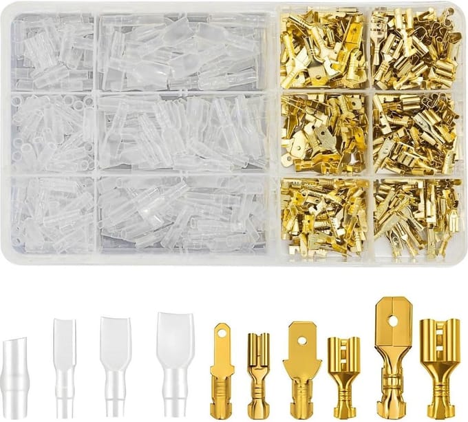 480 stuks ronde motorfiets dubbel messing bullet terminals connector kit met isolatieafdekking - Bullet Connectors - HTML Content .