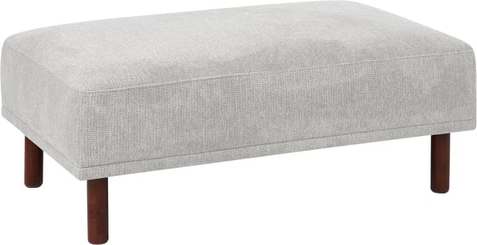 HOLT - Ottomaan - Lichtgrijs - Polyester