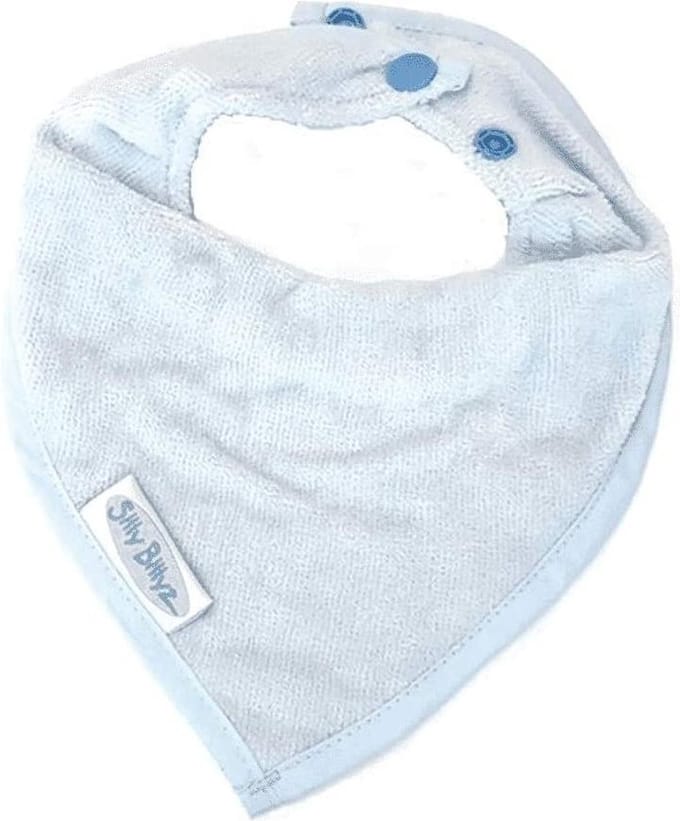 Silly Billyz Slabber Bandana Junior 26 Cm Katoen Lichtblauw