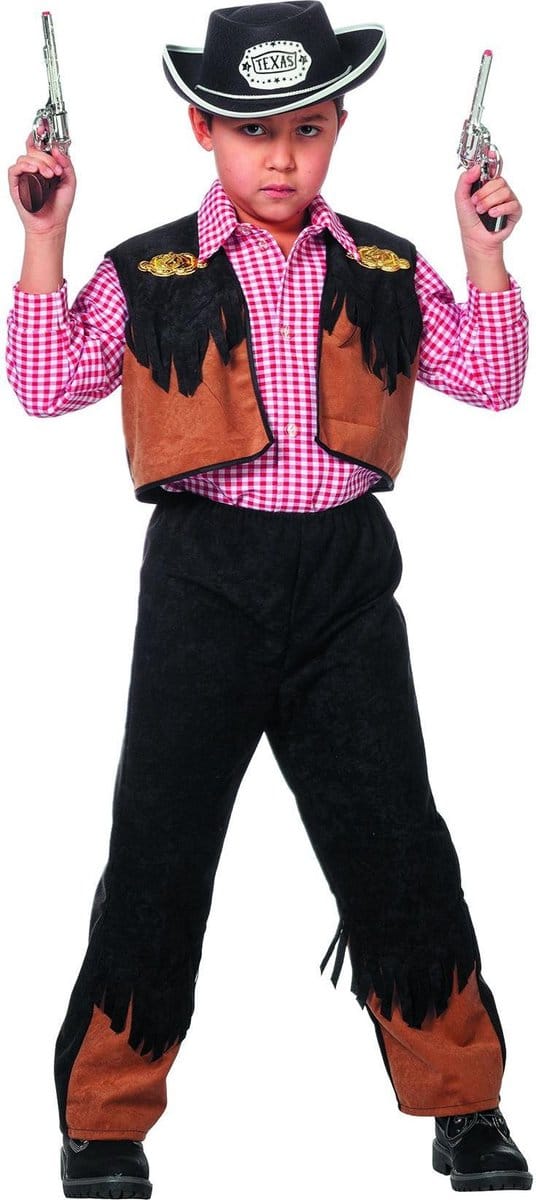 Cowboy verkleedpak Nick - Maatkeuze: Maat 140