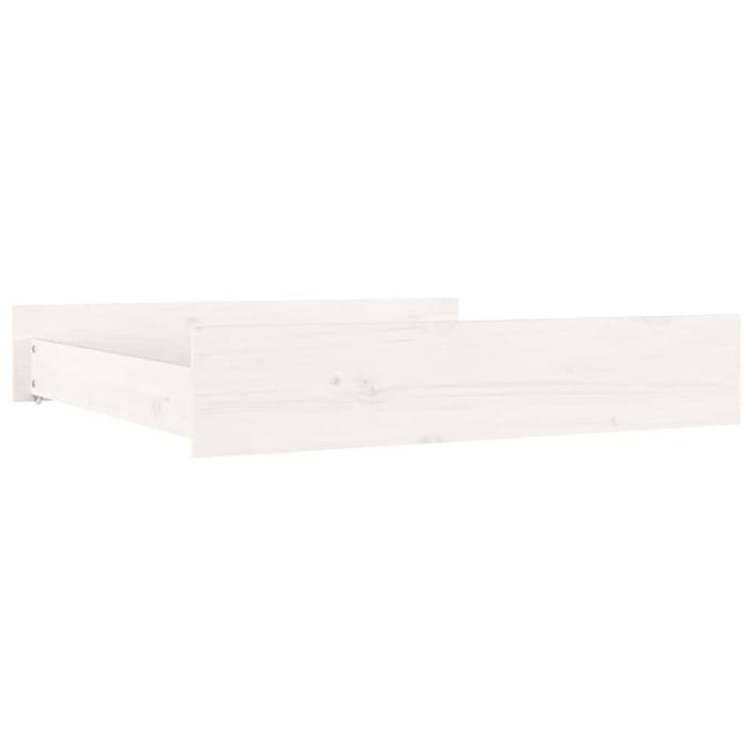 vidaXL - Bedlades - 2 - st - massief - grenenhout - wit