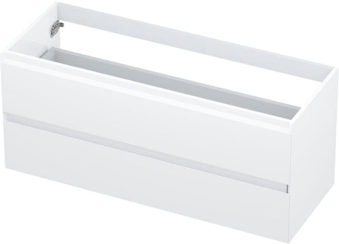 INK - Onderkast 2 Laden Greeploos Gelakt - 1200x450x520 Mm - Hoogglans Wit