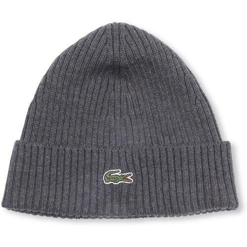 Lacoste Knitted Muts Wol Antraciet - Maat - Heren