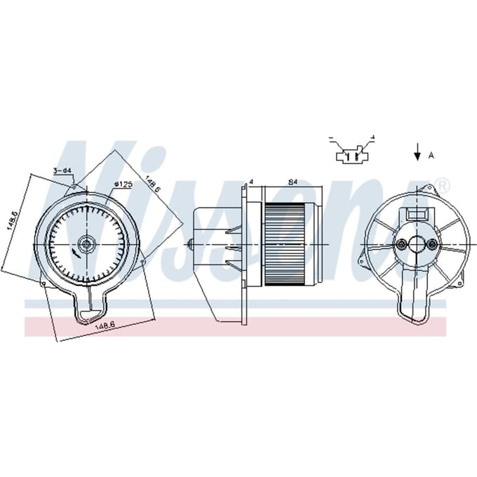Binnenventilator NISSENS 87305