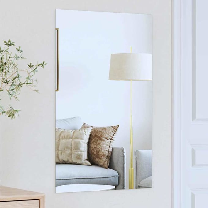 vidaXL - Wandspiegel - 50 - x - 80 - cm - gehard - glas - Rechthoekig