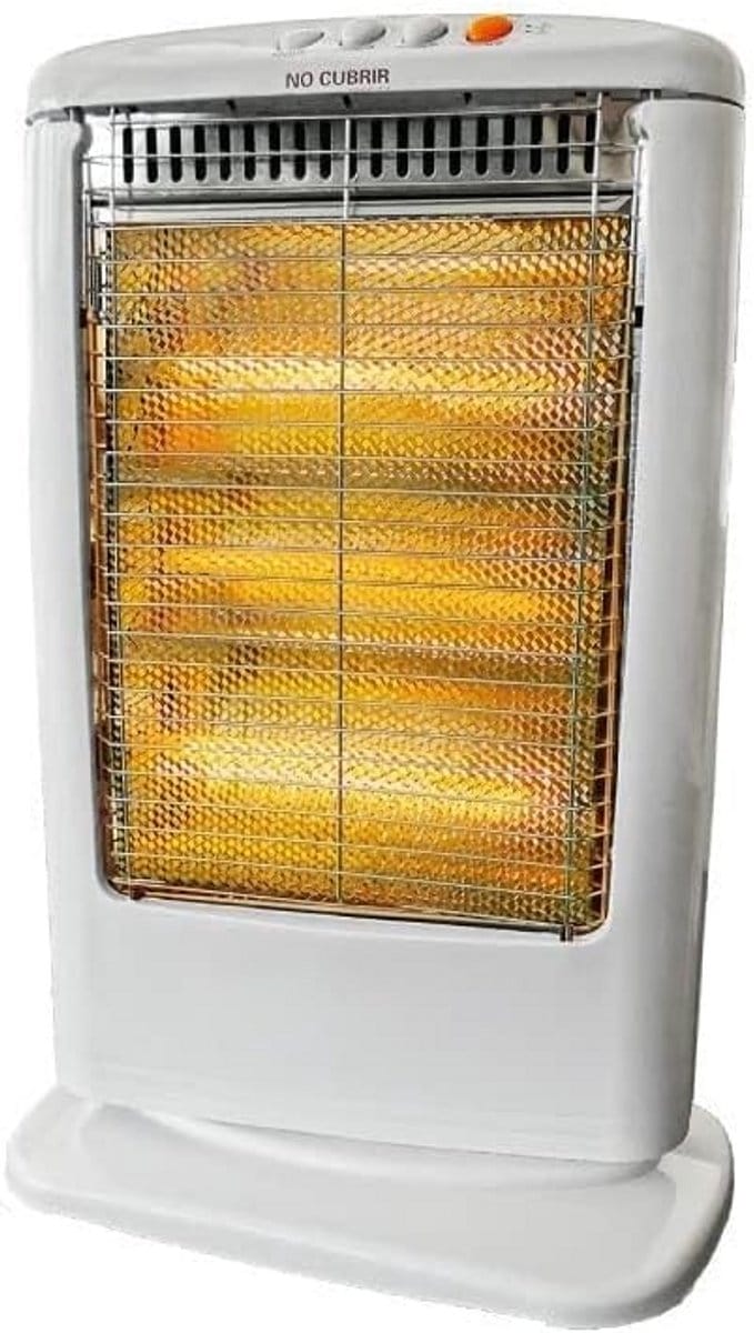 Kwartsverwarming - Elektrische kachel - Ruimte verwarmen - Instelbaar vermogen - 35 x 24 x 33 cm - Afbeelding