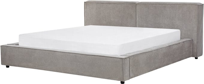 LINARDS - Bed - Grijs - 180 x 200 cm - Polyester