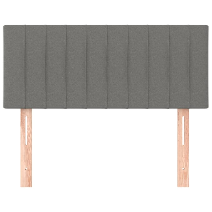 vidaXL - Hoofdbord - 90x5x78/88 - cm - stof - donkergrijs