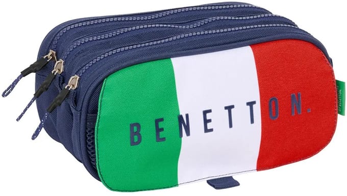 Safta Big Triple Benetton Flag Etui Blauw Man