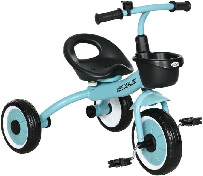 AIYAPLAY - Driewieler - met Mand - met Fietsbel - Blauw