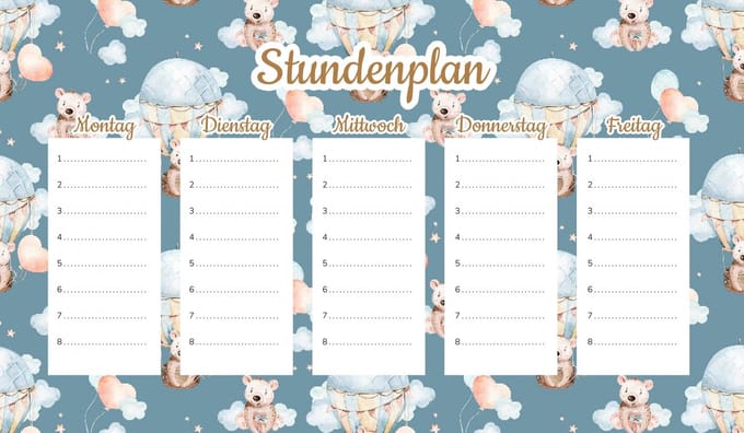 Wallvy - Magnetische Lesplanner - 45x26cm - Personaliseerbaar - Multicolor