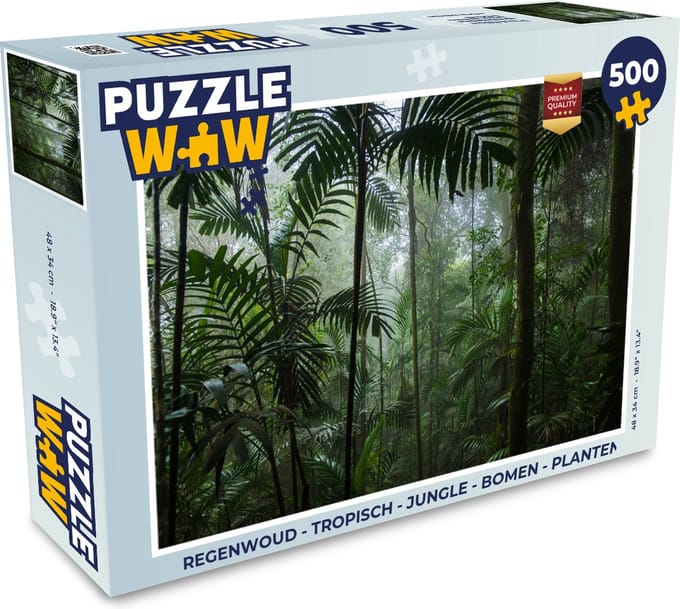 Puzzel Regenwoud - Tropisch - Jungle - Bomen - Planten - Legpuzzel - Puzzel 500 stukjes