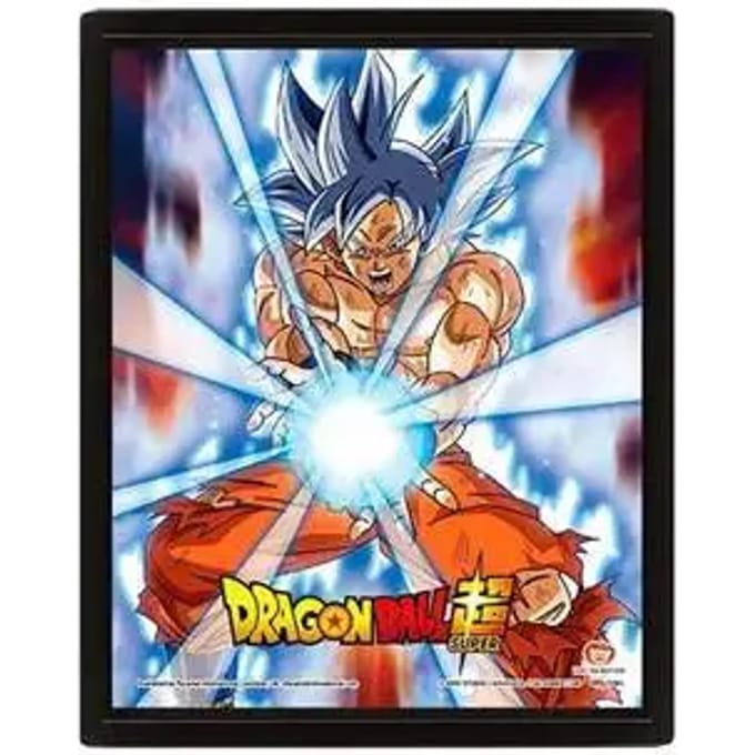 3D lenticulaire frame Pyramid Dragon Ball Super Ultra Instinct Kamehameha