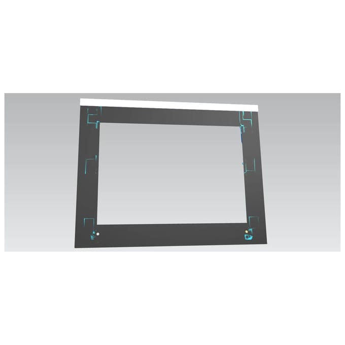 AEG voorste glas, zwart, Electrolux, 594x466mm 140249203070