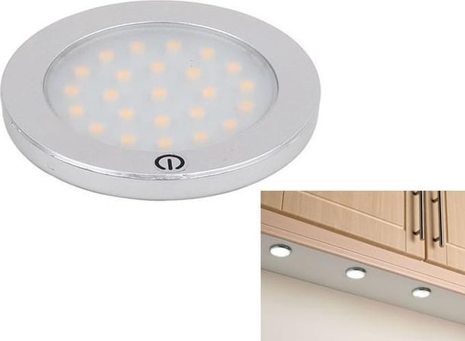 LED keuken kast verlichting - koud wit - touch on/off - 12v