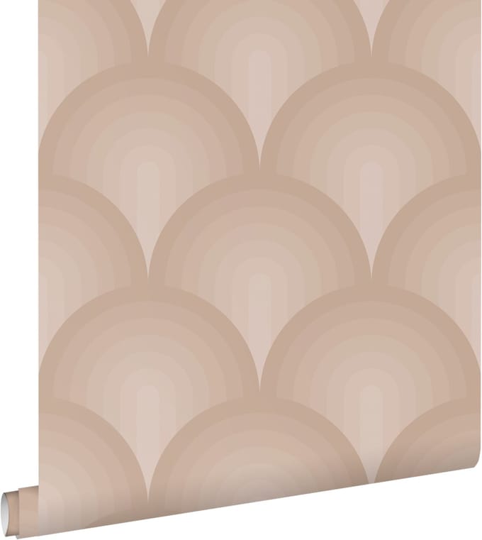 ESTAhome behang 3D-motief terracotta roze - 50 x 900 cm - 131119