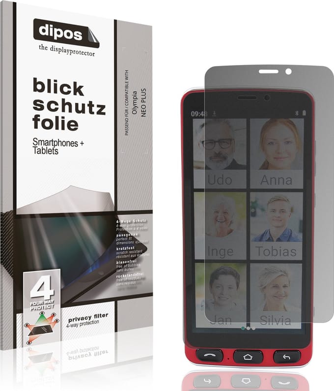 dipos – Matte Privacy Screenprotector geschikt voor Olympia NEO PLUS | Anti-Spy Beschermfolie