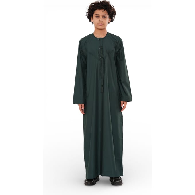 Kinderen jongens Eid groene Marokkaanse Jubba gewaad Djellaba Ramadan Eid Thobe - K-HM11