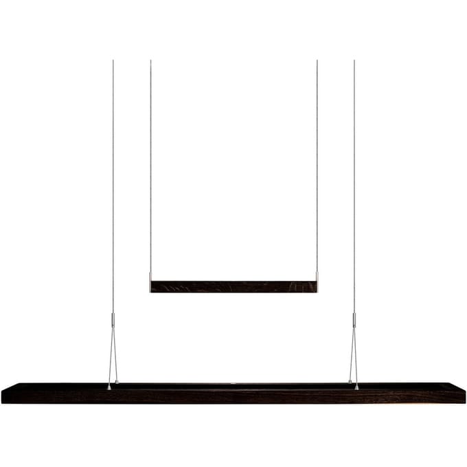 HerzBlut Amalia LED hanglamp, asteiken houtskool