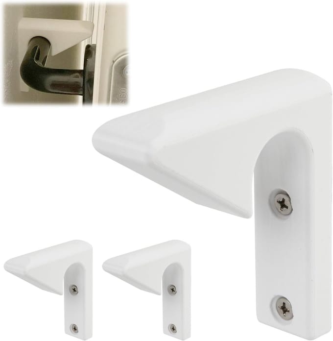 Deurstoppers Set - Muurbevestiging Stops - Schade Voorkomen - Boor of Lijm - 3 Stuks - Wit
