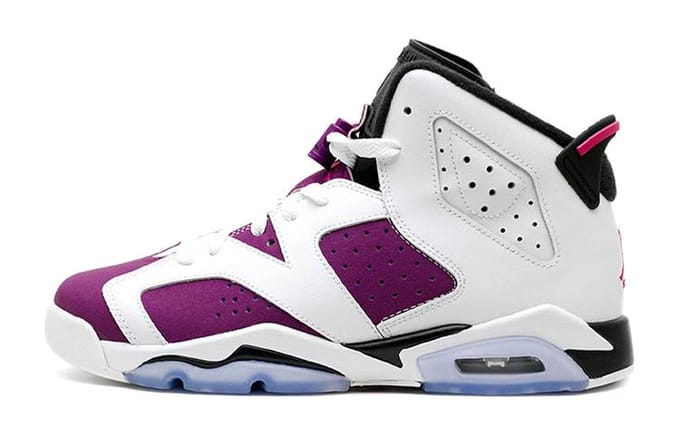 Jordan 6 Retro Grape GS 543390-127 36.5 black