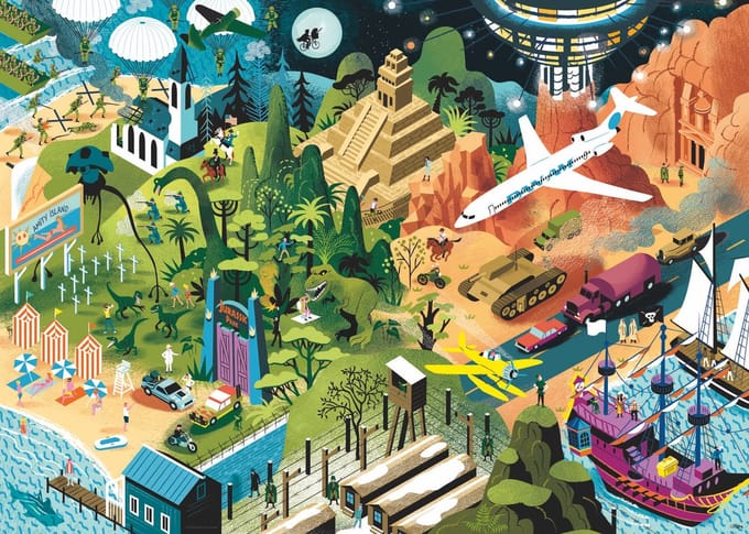 Heye puzzel Steven Spielberg films 1000 stukjes legpuzzel.