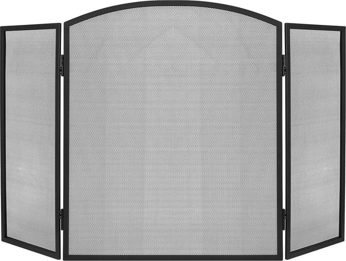 Kaminer Openhaard Scherm - Haardscherm - Vonkenscherm 118x76 cm: Uitgebreide Bescherming en Elegantie