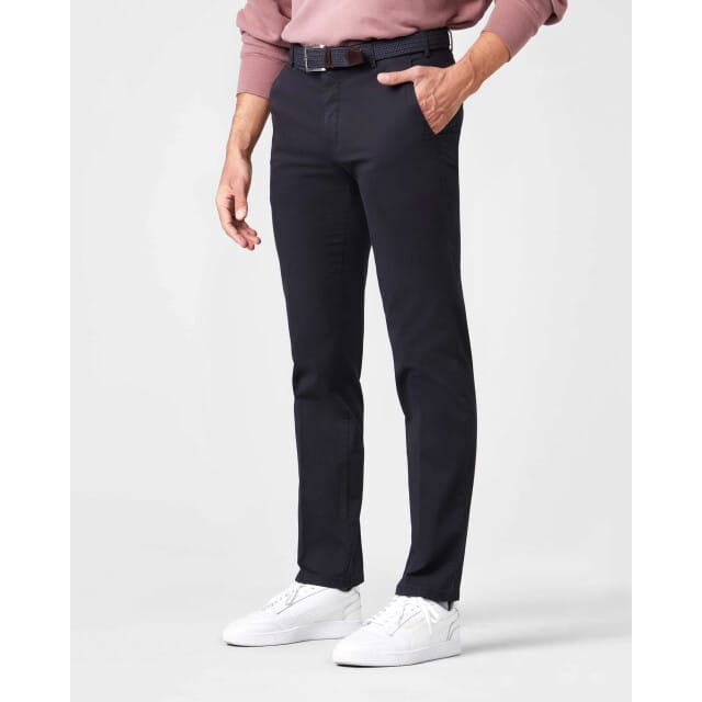 Meyer Broek Bonn Constant Color Cotton Flat-Front Navy / male